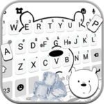 cute bear2 keyboard theme android application logo